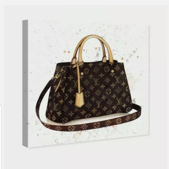 Oliver Gal Fashion Glam Louis Vuitton Bag Wall Art - Picture 8 of 11